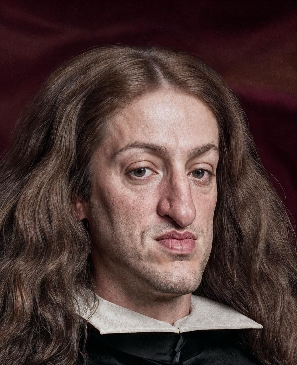 Cabeza de Carlos II, réplica escultórica a tamaño real, Reconstrucción 3D realista