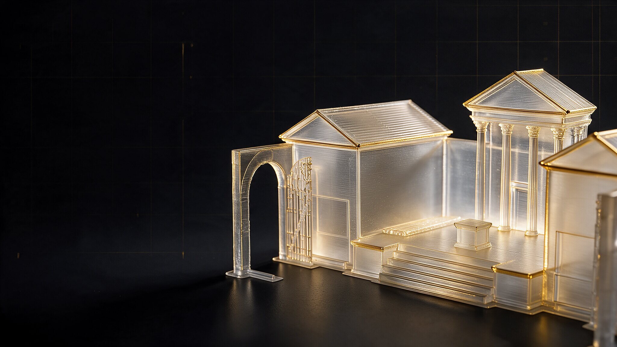 Maquetas de Lucentum en sus distintas etapas, Exposición "Ciudades de Luz" (MARQ)